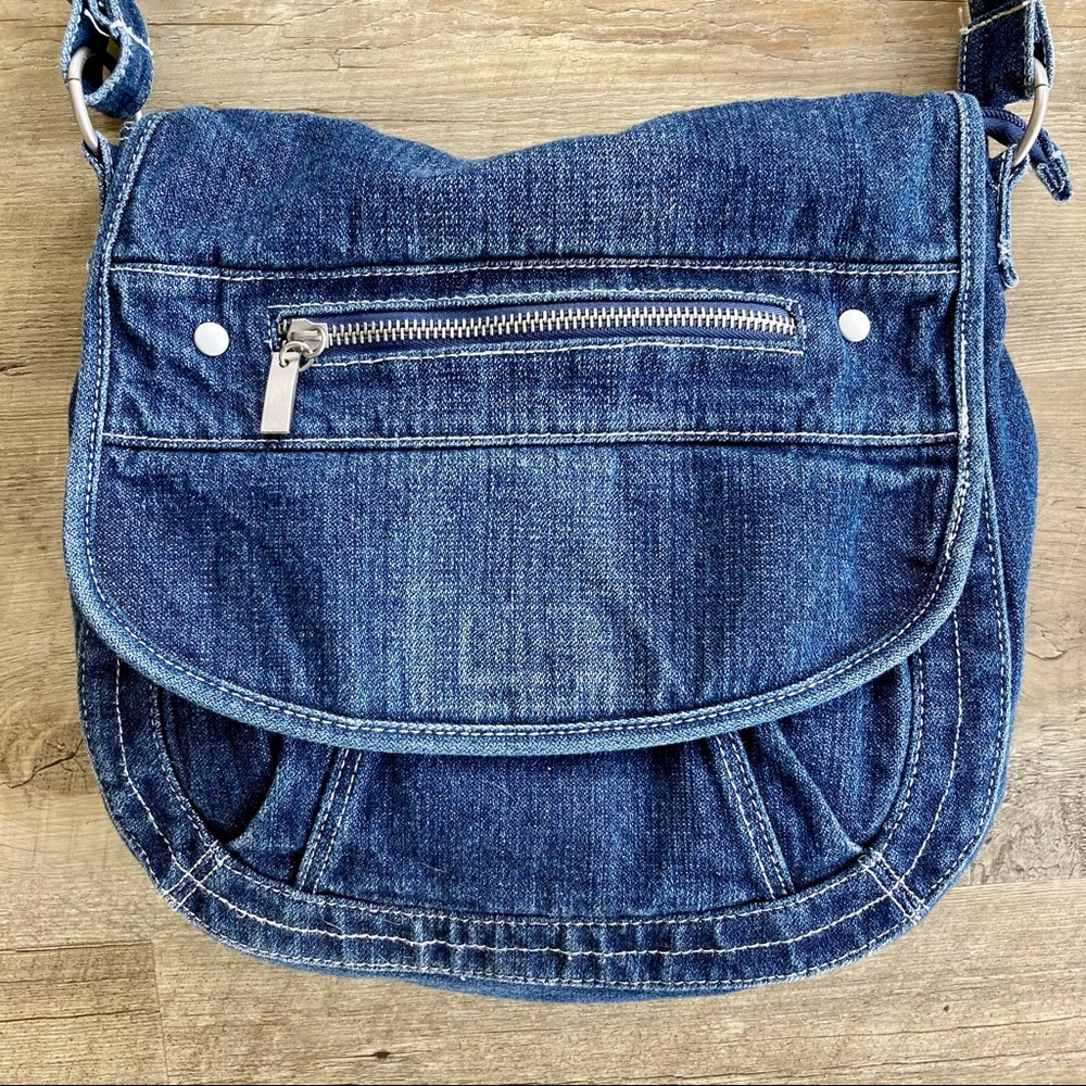 Swiss Army Denim Crossbody / Shoulder Bag Purse - Picture 6 of 14